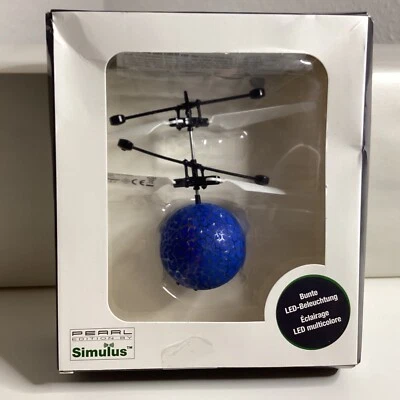 S134 Simulus Selbstfliegender Hubschrauber-Ball - Bunte LED Beleuchtung - Neu - Bild 1 von 4