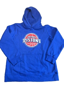 Fanatics Detroit Pistons Adidas Hoodie Youth Large Blue Pullover NWOT ST1 - Picture 1 of 8