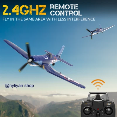 2.4G 4CH F4U76108 Fighter RC Airplane Fixed Wing Gyro Aerobatic RTF Glider Model - Image 1 of 4