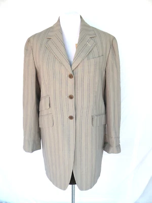 Chaqueta + pantalón Romeo Gigli nuevo con etiquetas Italia 46 rayas 1990 AW DE COLECCIÓN 1989 Foto 1 de 4