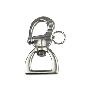 Swivel Eye Snap Shackle Spring Shackle for Sailboat Spinnaker Halyard Marine - Picture 1 of 6