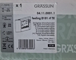 GRÄSSLIN feeling D101 rf TX (04.11.0001.1) DIGITALER CHRONOTHERMOSTAT - Bild 1 von 6