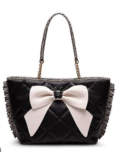 NEW Betsey Johnson FRENCHIE French Bulldog LARGE Tote Purse Bag  🎀 SOLD OUT - Picture 1 of 8