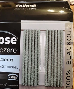 2, Absolute Zero Blackout Eclipse, Nora Botanical Print 100"W total X 95" NWT - Picture 1 of 8