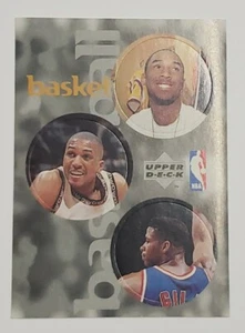 1997 UPPER DECK BASKETBALL KOBE BRYANT #65 ROOKIE INTERNATIONAL STICKER LAKERS - Picture 1 of 11