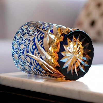 Vasos de whisky de cristal estilo japonés Kiriko cristalería vodka vaso de vino 9 oz Foto 1 de 4