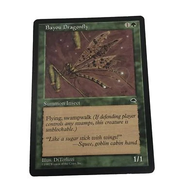 Magic The Gathering Bayou Dragonfly Summon Insect Creature Tempest Common - Image 1 of 4