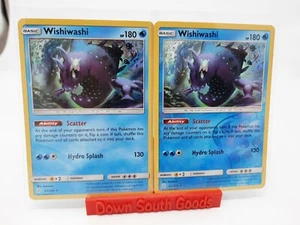 Pokemon Wishiwashi REVERSE + NORMAL Holo Rare 62/236 Sun & Moon Cosmic Eclipse - Picture 1 of 1