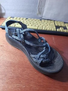 Sandalia Mujer Chacos Negra Azul Tirantes Talla 9 W9 PreLoved Muy Buen Estado - Imagen 1 de 5