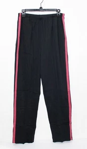 BLAIR Fresh Knit Sport Pants, Size M, Black w/Earth Red Trim, NEW!! - Picture 1 of 2