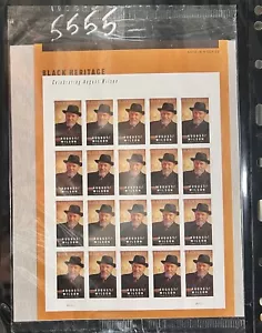 Scott #5555: August Wilson MNH Sheet of 20 in original Post Office Package - Picture 1 of 1
