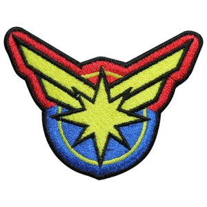 Captain Marvel Superheld Logo Patch Bügelbild Aufnäher Abzeichen bestickt Patch  - Bild 1 von 1