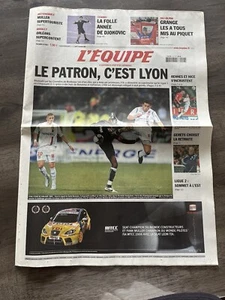 L'Equipe Journal 17/11/2008; Bordeaux-Lyon 2-1/ Grange/ La folle année Djokovic - Imagen 1 de 1