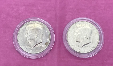 1974 P&D JOHN F. KENNEDY HALF DOLLAR CENTENNIAL COLLECTION COINS UNCIRCULATED Cover