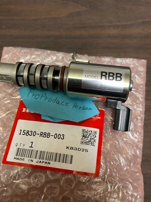 Genuine Honda Acura RSX TSX VTC Oil Control Valve 15830-RBB-003 OEM - Image 1 of 4