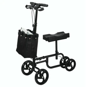 Foldable Knee Walker Scooter Mobility Walking Equipment Alternative Crutches New - Picture 1 of 14