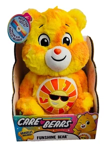 NEW 12" Care Bears FUNSHINE BEAR Sunny Sun Belly Badge Bracelet Included 2024 - Picture 1 of 5