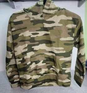 HUDSON Kids Pull lover Fleece Hoodie Sweatshirt size Medium 8/10 camouflage - Picture 1 of 5