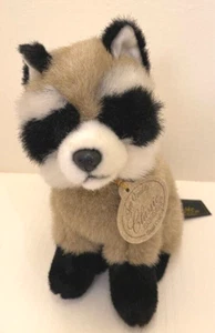 Peluche Aurora mapache 8 pulgadas sentado con etiquetas vintage 1996 - Imagen 1 de 6