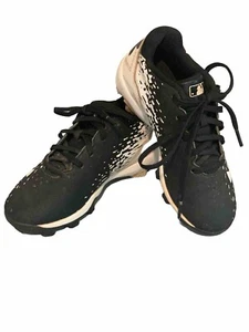 Under Armour Kids MLB Authentic Baseball Cleats Size 11Y Black And White - Picture 1 of 8