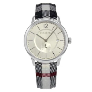BURBERRY BU10002 The Classic Silver Dial Quartz Unisex Watch - Picture 1 of 12
