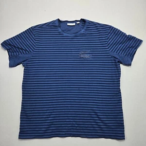 Lacoste Large embroidered Logo Slim Fit Blue Cotton Casual Top Mens Size 3XL - Picture 1 of 8