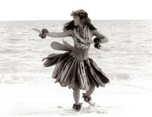Kim Taylor Reece "Kilohinani" 11 X 14 Double Matted Hawaiian Hula Print - New - Picture 1 of 2