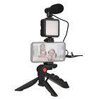 Smartphone Vlogging Kit with  Video +Clip+Microphone+Tripod+Holder Z0L1