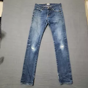 Naked & Famous Herren Selvedge Jeans Blau Größe 30x35 Straight Distressed - Bild 1 von 12