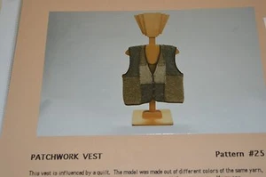 Ann Norling Knitting Pattern Patchwork Vest - Picture 1 of 1