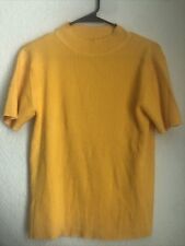 Kim Rogers Shirt Womens Medium Yellow Short Sleeve Cotton / Acrylic
