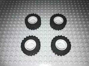 LEGO Reifen Räder 30285 Felgen 4 Stück hellgrau neu Zubehör System Stadt 30.4x14 - Bild 1 von 1