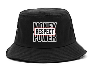 Kings Of NY Money Power Respect Printed Bucket Hat Cash Hood - Picture 1 of 5