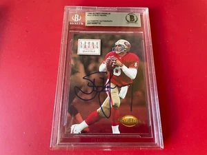Steve Young 49ers HOF 1994 Skybox tarjeta premium firmada automática Beckett BAS losa - Imagen 1 de 2