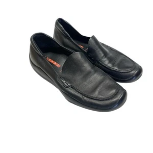 Prada Damen Halbschuhe schwarz Leder Größe 39,5 Made in Italy - Bild 1 von 10