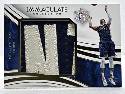 Parche de Navidad 2015-16 Panini Immaculate Basketball Enes Kanter/43 juego usado Foto 1 de 2