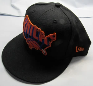 NWT NBA New York Knicks 59FIFTY Fitted Black Baseball Hat Size 8 - Picture 1 of 6