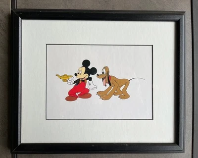 Arte enmarcado de Mickey y Plutón de Walt Disney Foto 1 de 3