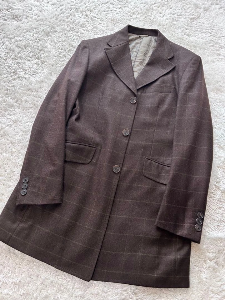 Abrigo Chester Modest Govern No Funciona Loro Piana Cachemira Marrón 46 Foto 1 de 4