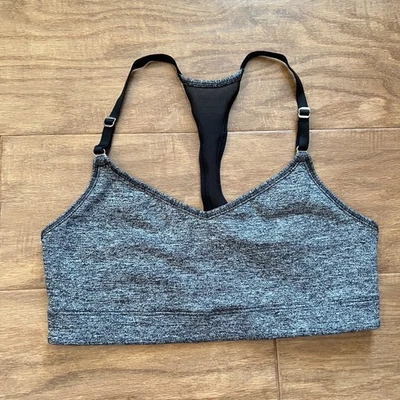 Victoria's Secret VSX Sport Sports Bra Size M ? The Player Racerback Gray Black - Image 1 of 4