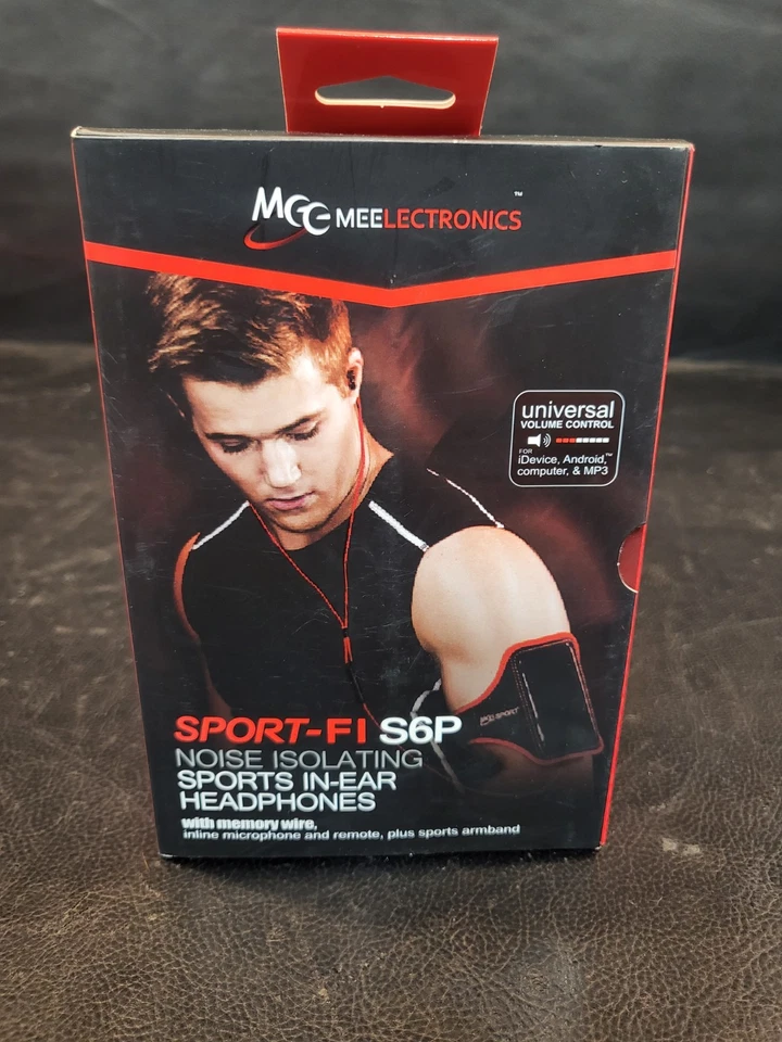 Auriculares intrauditivos MEE audio Sport-Fi S6P con cable de memoria aislamiento de ruido con brazalete Foto 1 de 4