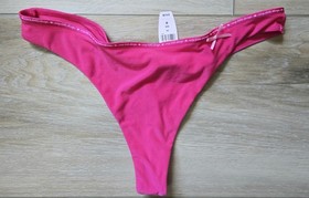 NWT Rare Vintage Victoria's Secret Sexy Little Things Pink Low Thong Panties M