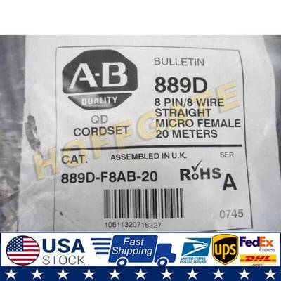 NEW ALLEN BRADLEY 889D-F8AB-20 AB NSMP 889DF8AB20 US Free Tax - Image 1 of 4