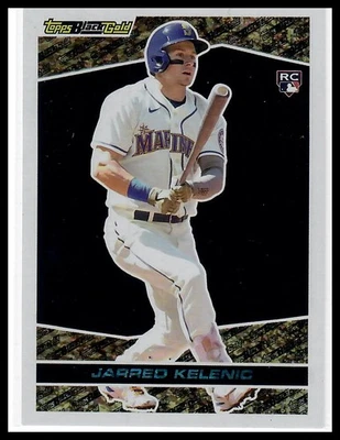 2021 Topps Update #BG-8 Jarred Kelenic Topps Black Gold Seattle Mariners - Image 1 of 2