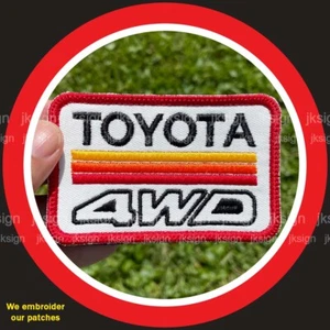 Tri Color 4WD Retro Embroidered Patch for Toyota Lovers - Picture 1 of 4