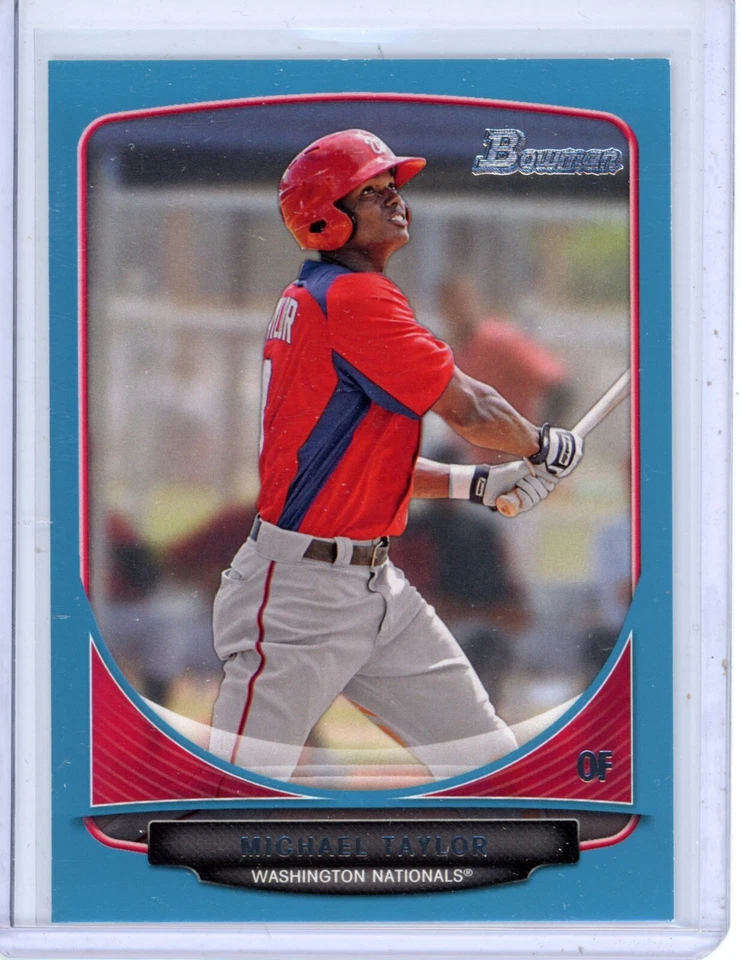 2013 Bowman Michael Taylor BP47 Prospect Blue 240/500 Washington Nationals - Image 1 of 1