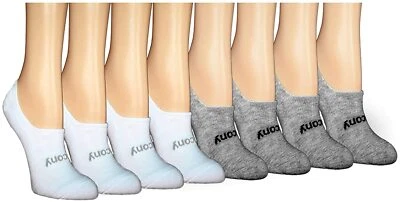 Calcetines forrados invisibles acolchados Saucony No-Show para mujer (8 pares) Foto 1 de 3