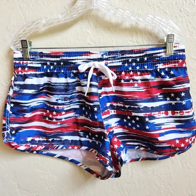 Traje de baño OP Ocean Pacific Boardshort L 11-13 rojo blanco azul estrellas patriota rayas Foto 1 de 4