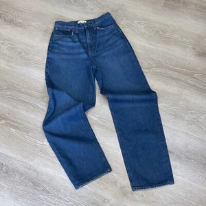 Madewell Womens Blue High Waisted Baggy Straight Jeans Size 26 NWT - Picture 1 of 12