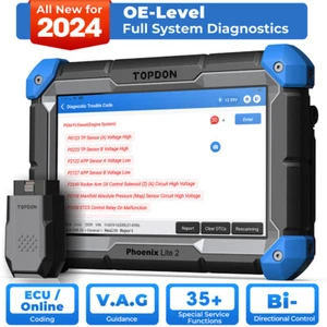 TOPDON PHOENIX LITE 2 FULL System Diagnostic Online Coding OBD2 Scanner US - Picture 1 of 11